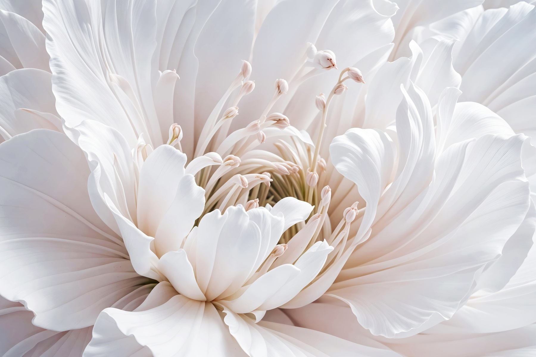 Delicate petals in soft hues