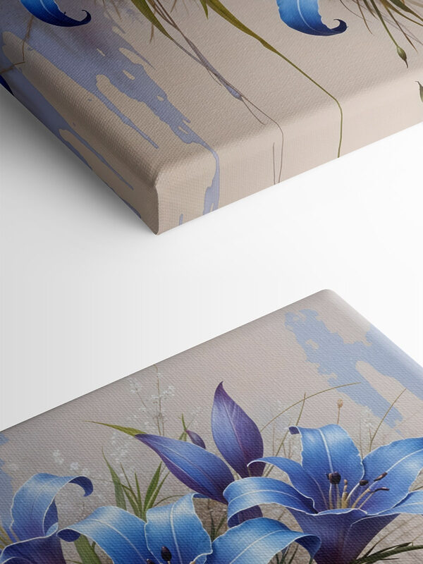 Gruppe von blauen Blumen Gruppe von blauen Blumen