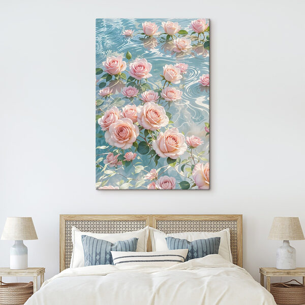 Wandbilder Im Wasser schwimmende rosa Blumen (Artikelnummer: s41742) Wandbilder Wandbilder Im Wasser schwimmende rosa Blumen (Artikelnummer: s41742)