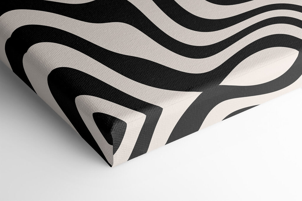 Black and white wavy lines Black and white wavy lines