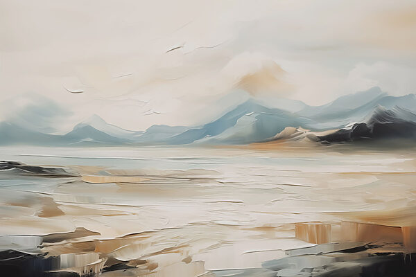 Gemälde einer Wüstenlandschaft Gemälde einer Wüstenlandschaft