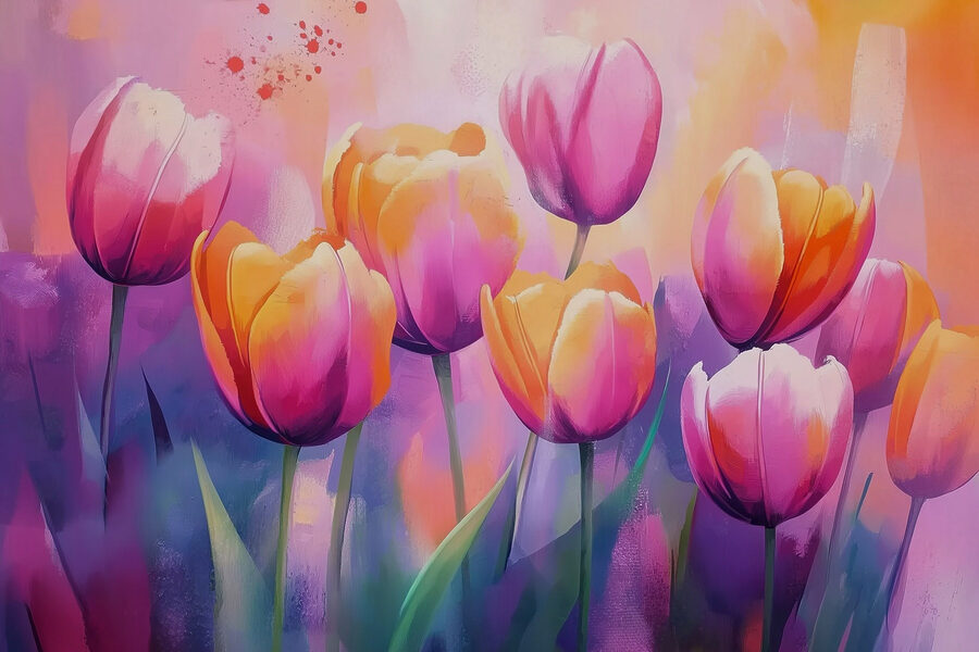 Gemälde von Tulpen Gemälde von Tulpen
