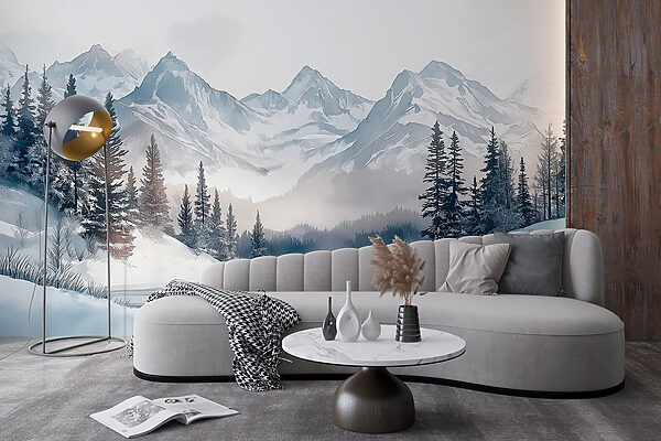 Lake surrounded by snow and mountains Lake surrounded by snow and mountains