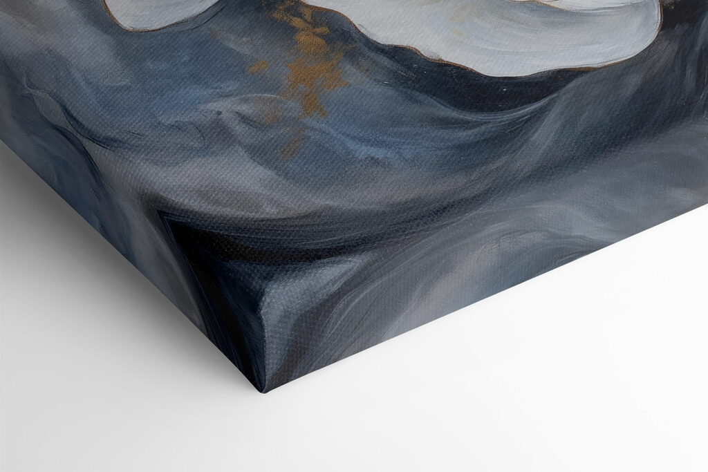 Painting of white flowers Painting of white flowers