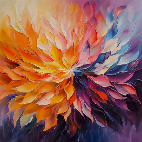 Gemälde einer Blume Gemälde einer Blume