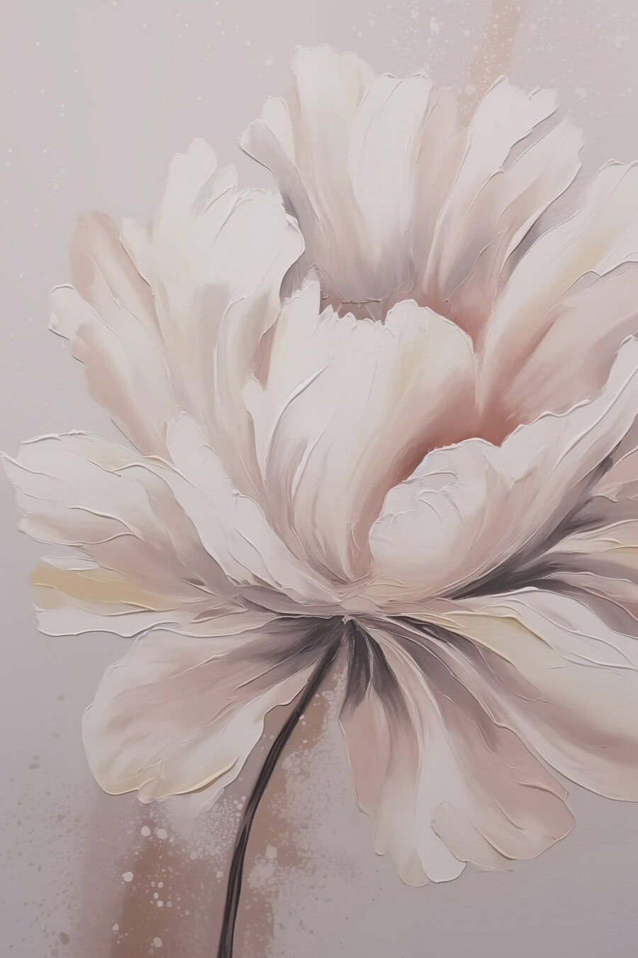 Gemälde einer Blume Gemälde einer Blume