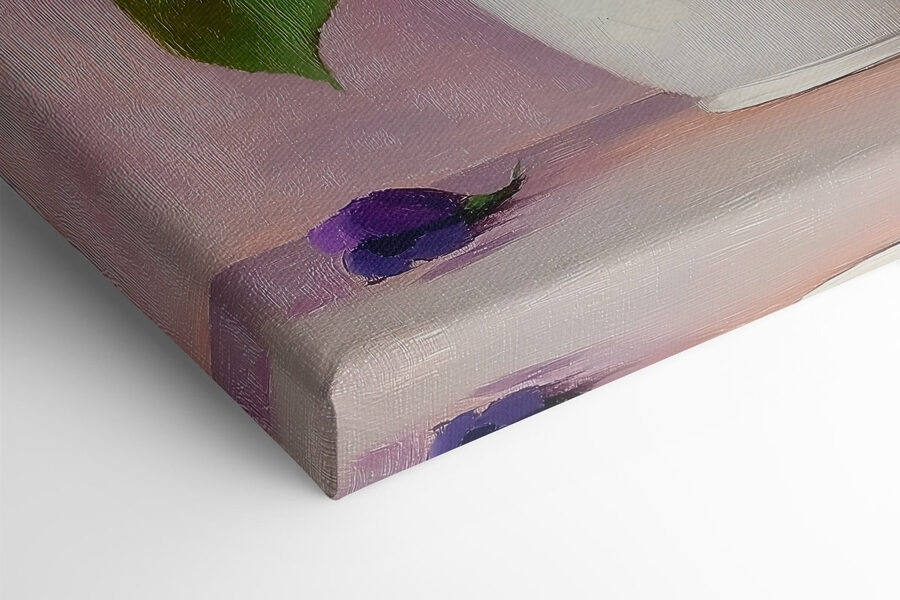 Topf mit lila Blumen Topf mit lila Blumen