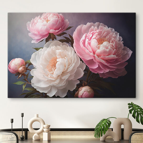 Gruppe von rosa und weißen Blumen Gruppe von rosa und weißen Blumen
