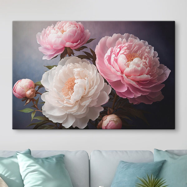 Gruppe von rosa und weißen Blumen Gruppe von rosa und weißen Blumen