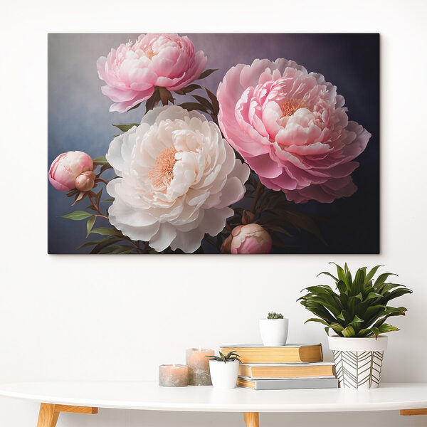 Gruppe von rosa und weißen Blumen Gruppe von rosa und weißen Blumen