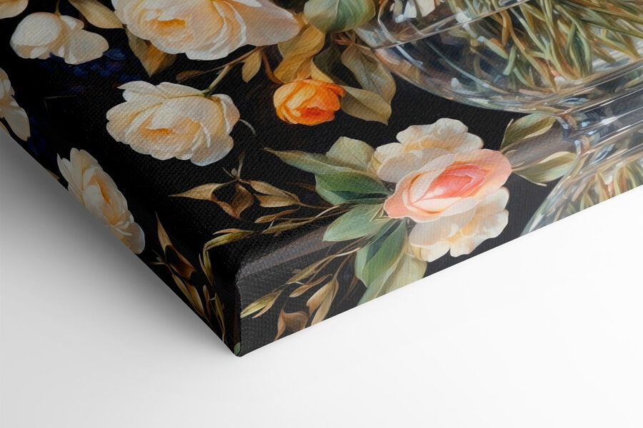 Gemälde von Blumen in einer Vase