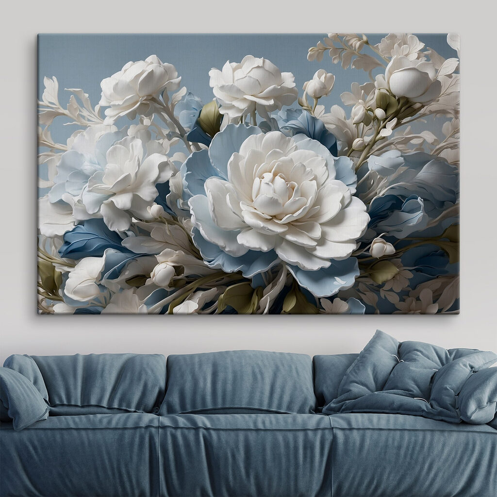 Delicate blooms in soft hues