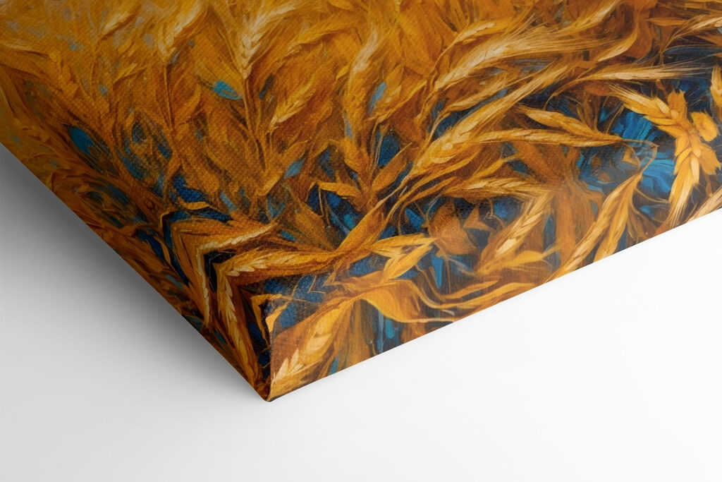 Painting of a field of wheat