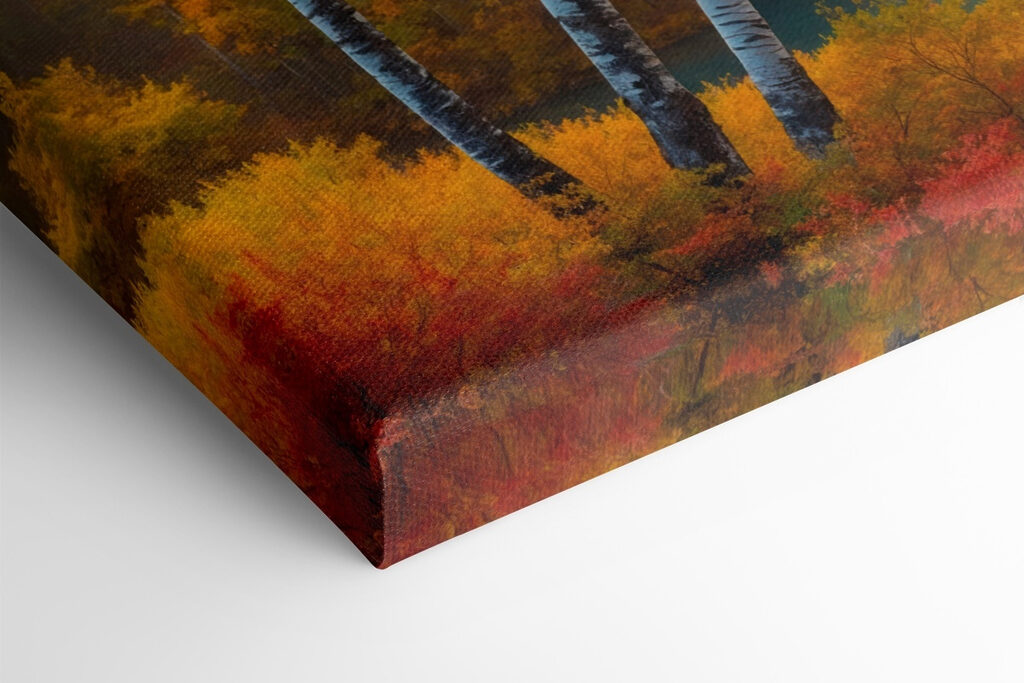 River with trees and colorful leaves