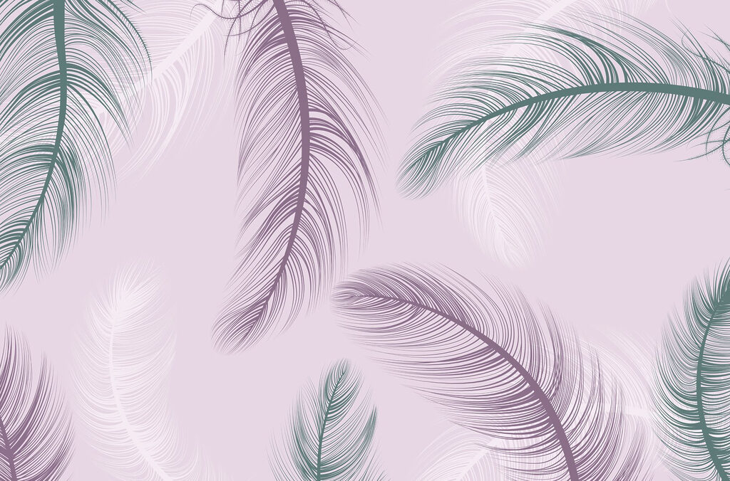Delicate feathers dancing in the breeze