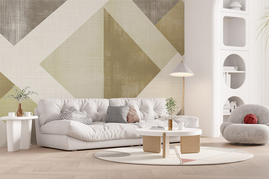 Fototapeten Abstrakte geometrische Formen und Texturen. – Bild 2