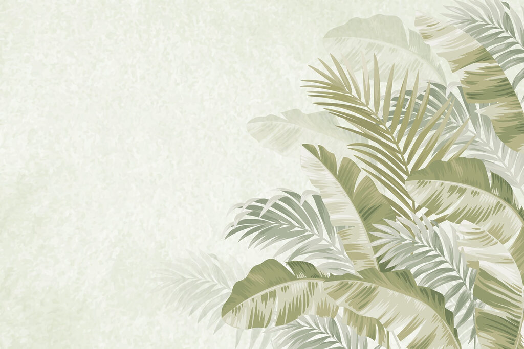 Ruhiges tropisches Laub-Hintergrunddesign Ruhiges tropisches Laub-Hintergrunddesign
