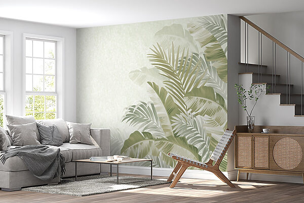 Ruhiges tropisches Laub-Hintergrunddesign Ruhiges tropisches Laub-Hintergrunddesign