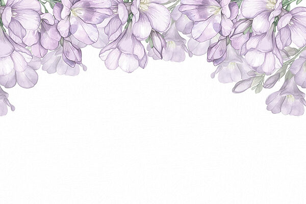 Reihe violetter Blumen Reihe violetter Blumen