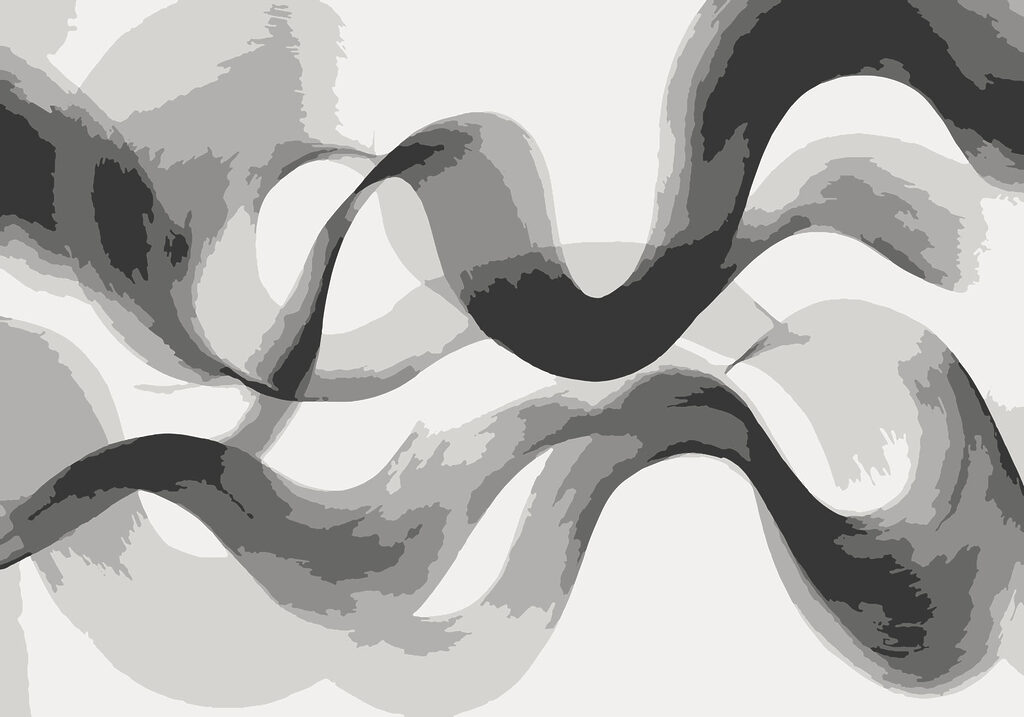 Graue und weiße verwirbelte Linien Graue und weiße verwirbelte Linien