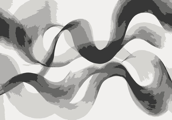 Graue und weiße verwirbelte Linien Graue und weiße verwirbelte Linien