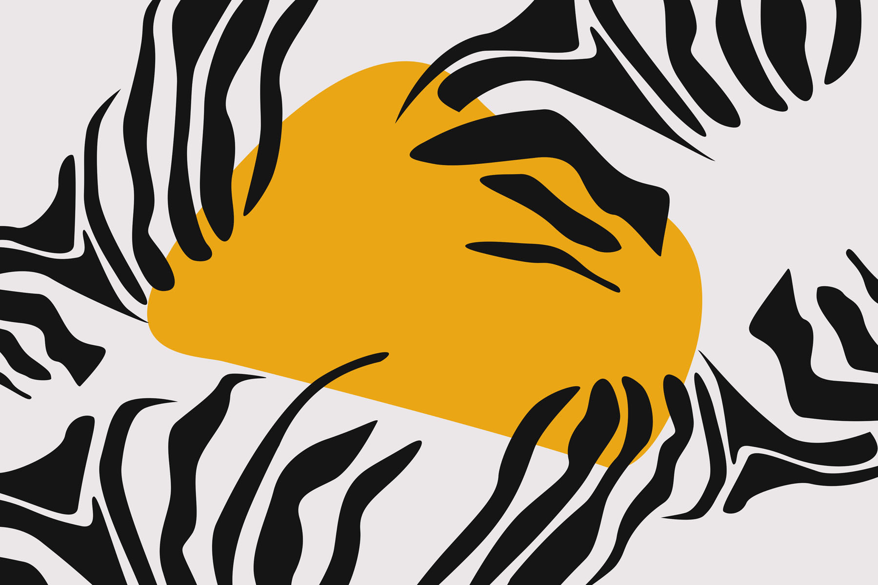 Yellow and black striped pattern