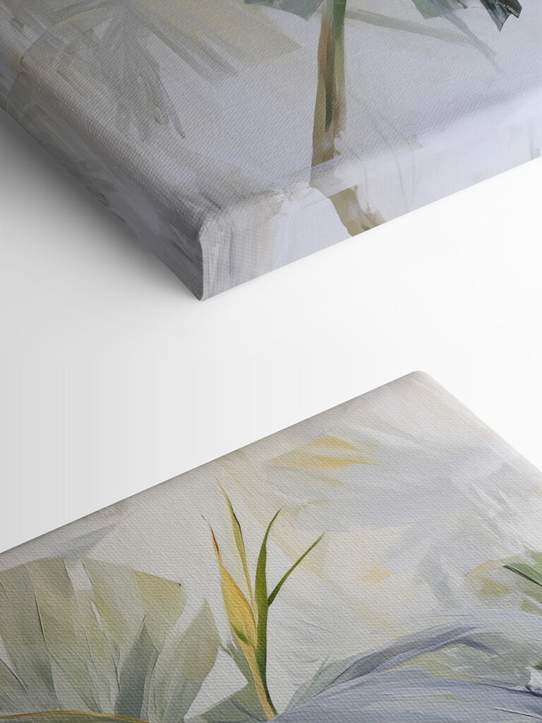 Painting of palm leaves Painting of palm leaves