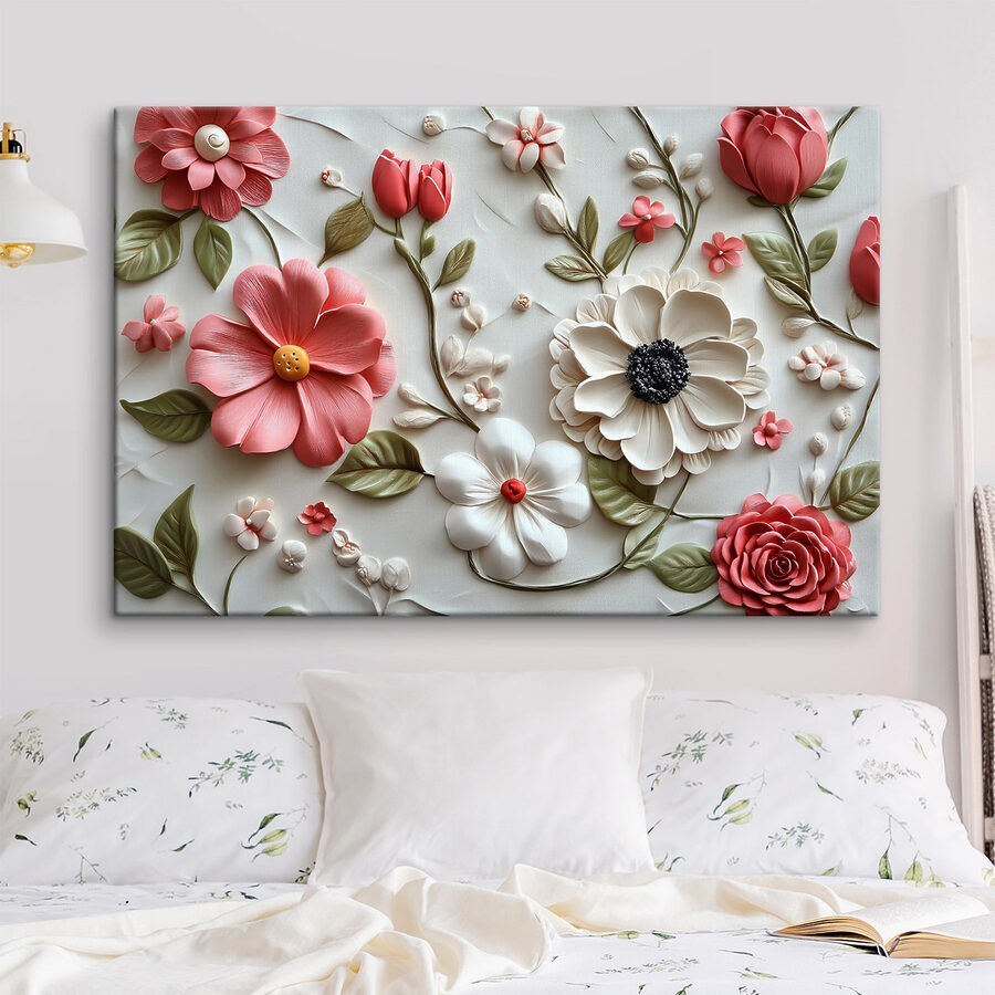 Lebendige Blumen in zartem Arrangement