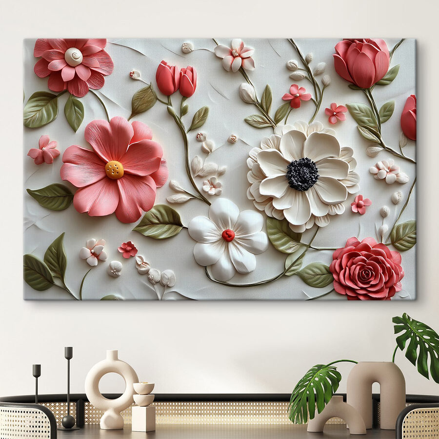 Lebendige Blumen in zartem Arrangement