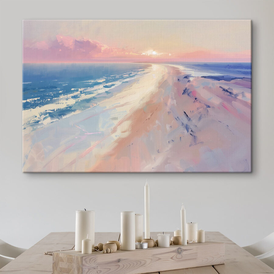 Strand mit Sonnenuntergang