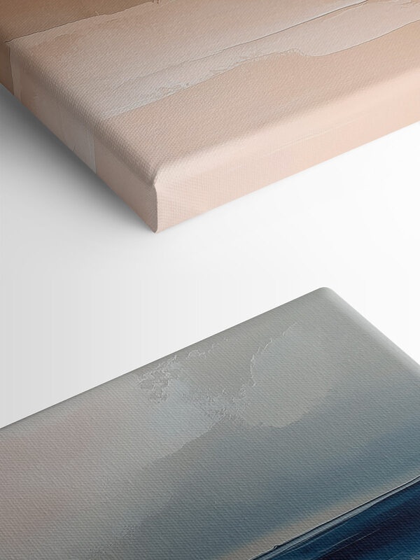 Sand dune with waves in the background