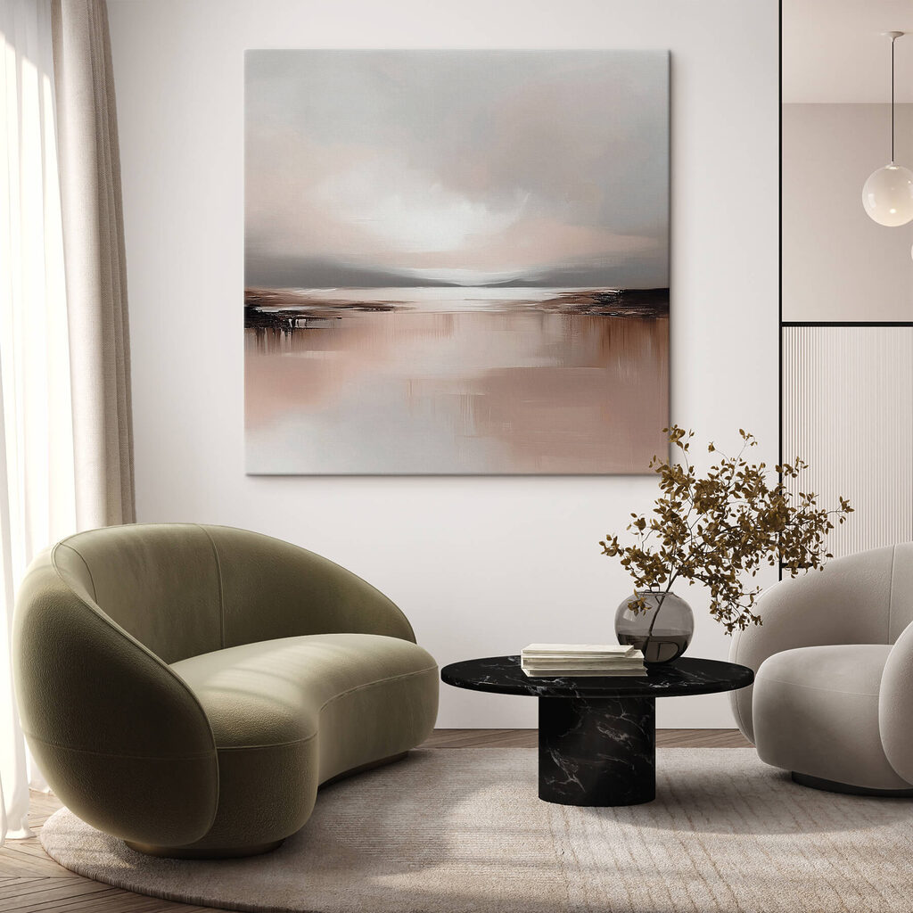 Water with a cloudy sky