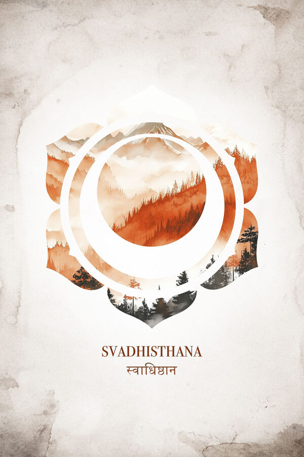 Logo with mountains and trees