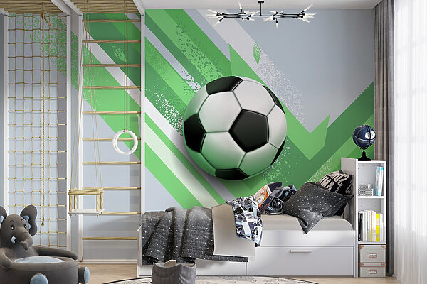 Fußball auf einem grünen und weißen Hintergrund Fußball auf einem grünen und weißen Hintergrund