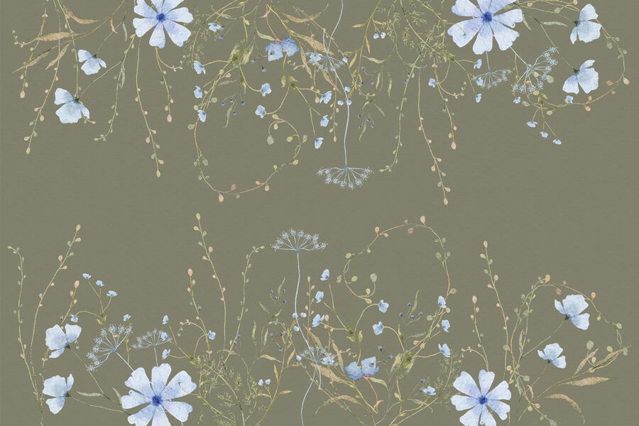 Muster von Blumen und Pflanzen