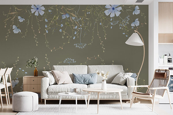 Muster von Blumen und Pflanzen Muster von Blumen und Pflanzen