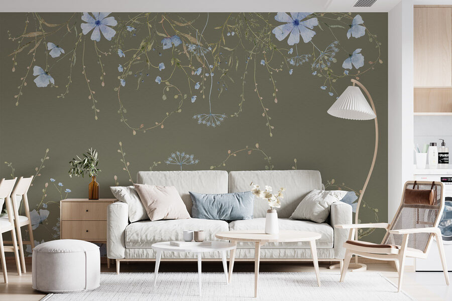 Muster von Blumen und Pflanzen