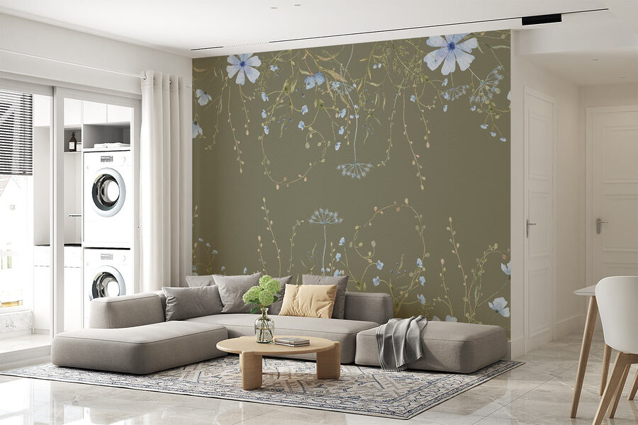 Muster von Blumen und Pflanzen
