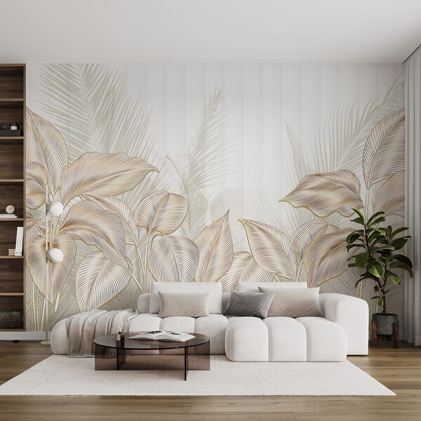 Elegantes botanisches Linienkunstdisplay Elegantes botanisches Linienkunstdisplay
