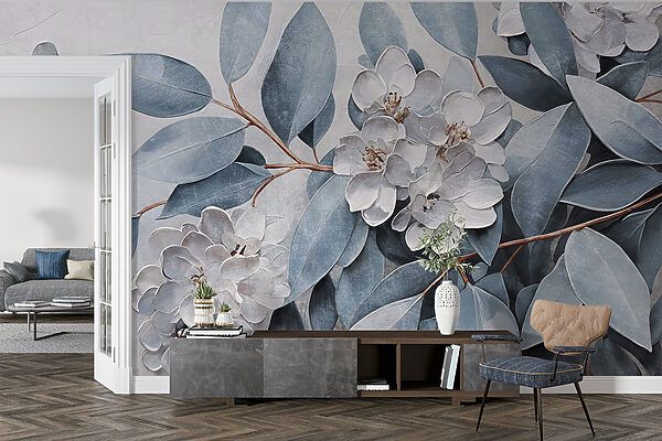 Malerei von Blumen und Blättern w08437pig16r 600x400 - Malerei von Blumen und Blättern