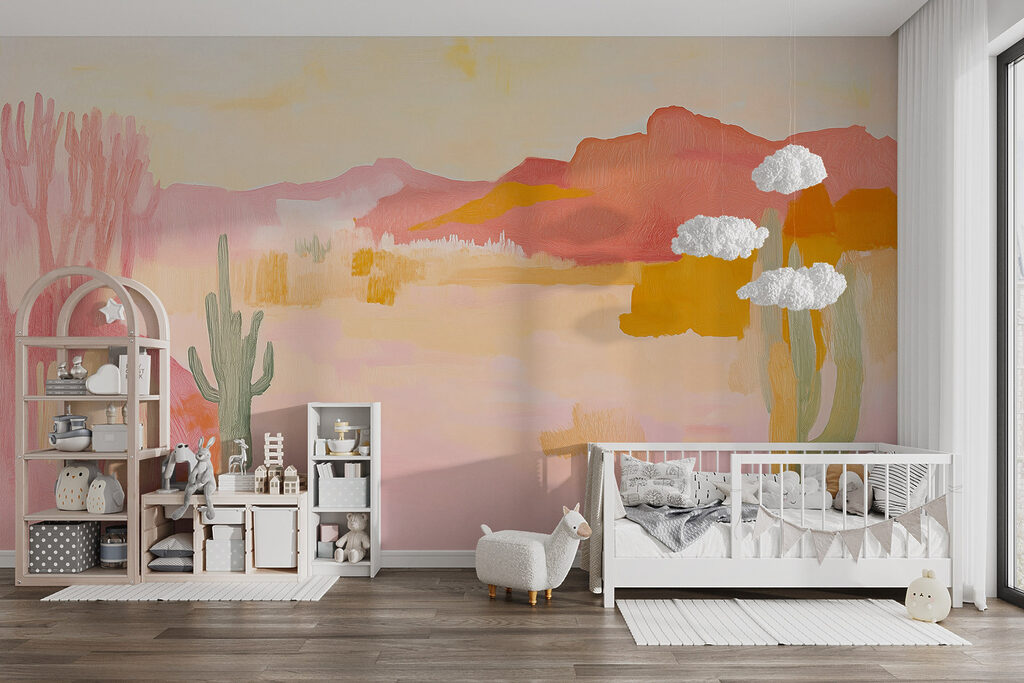 Painting of a desert landscape