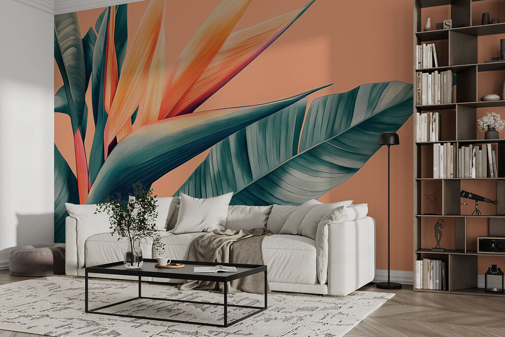 Vibrant blooms against a soft backdrop