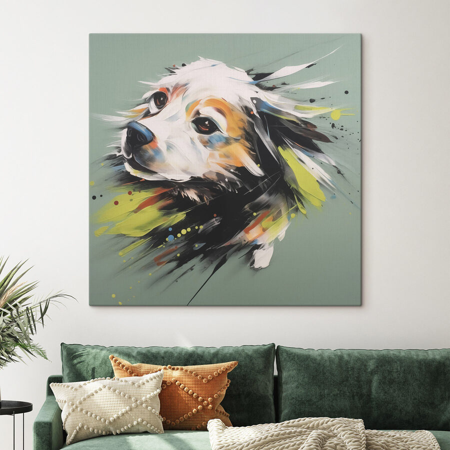 Gemälde eines Hundes