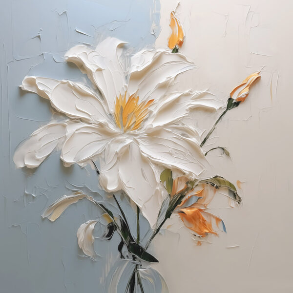 Gemälde einer Blume Gemälde einer Blume