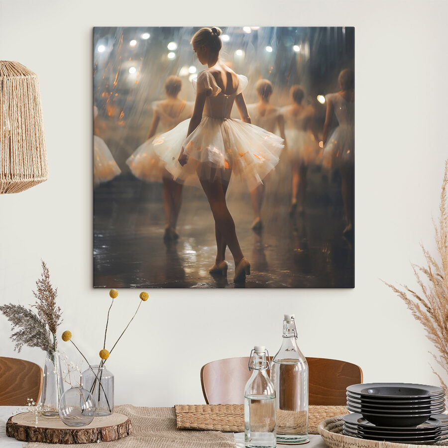 Gruppe von Frauen im weißen Tutu