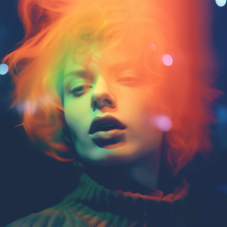 Frau mit roten Haaren