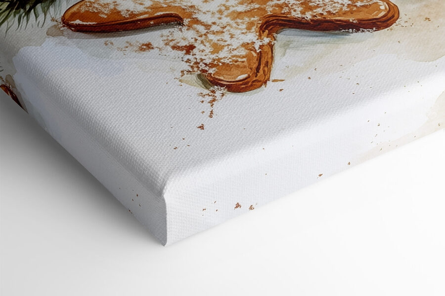 Tasse heiße Schokolade mit Marshmallows und Lebkuchengebäck