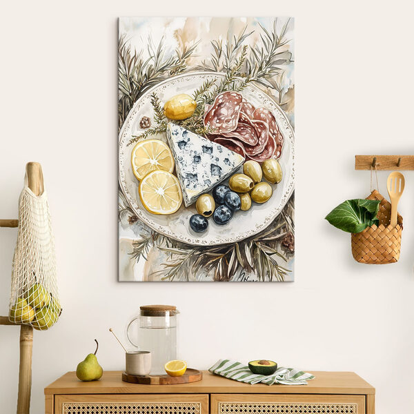 Speiseteller mit Käse und Oliven Speiseteller mit Käse und Oliven