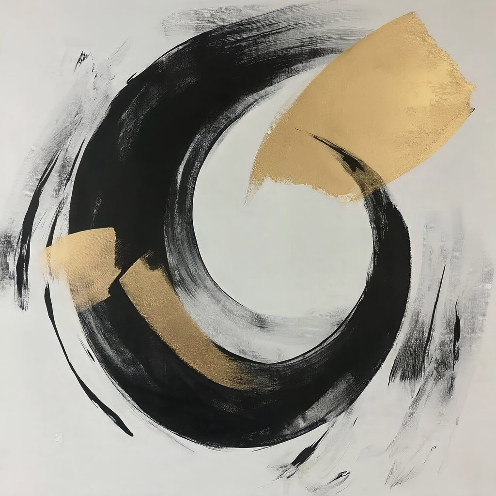 Dynamic interplay of black and white Dynamic interplay of black and white