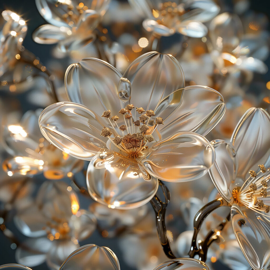 Delicate blossoms in soft hues Delicate blossoms in soft hues